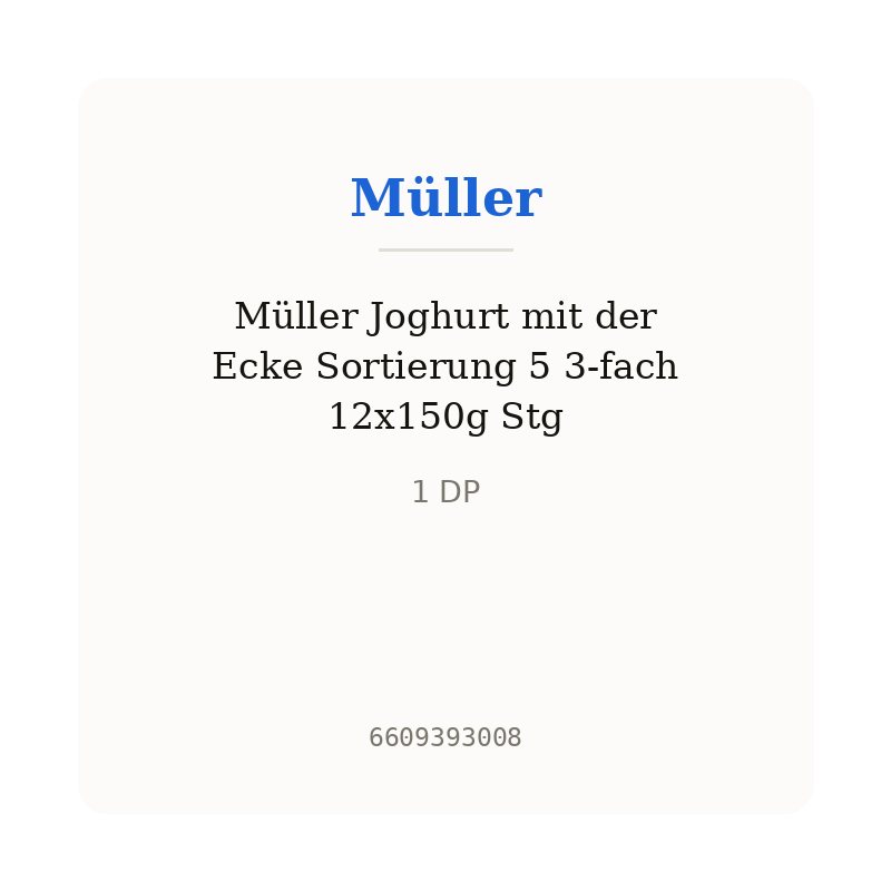 Müller Joghurt mit der Ecke Sortierung 5 3-fach 12x150g Stg