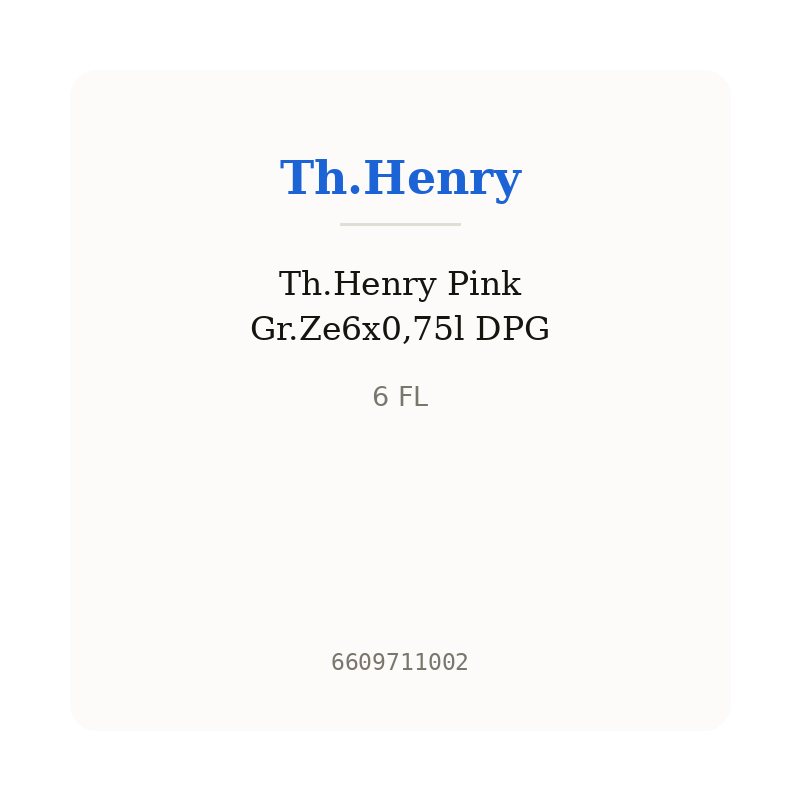 Th.Henry Pink Gr.Ze6x0,75l DPG