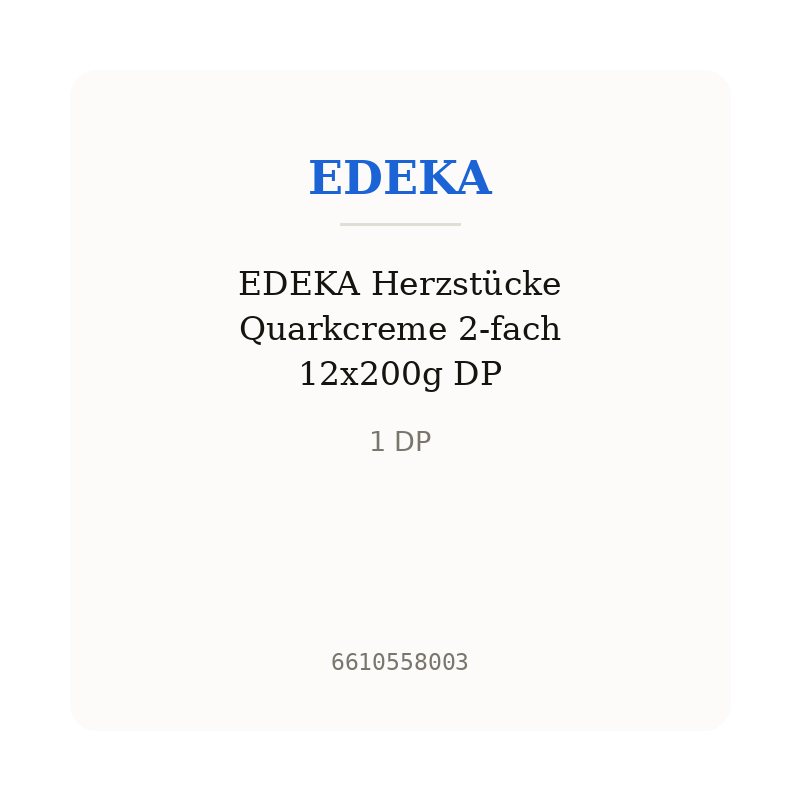 EDEKA Herzstücke Quarkcreme 2-fach 12x200g DP