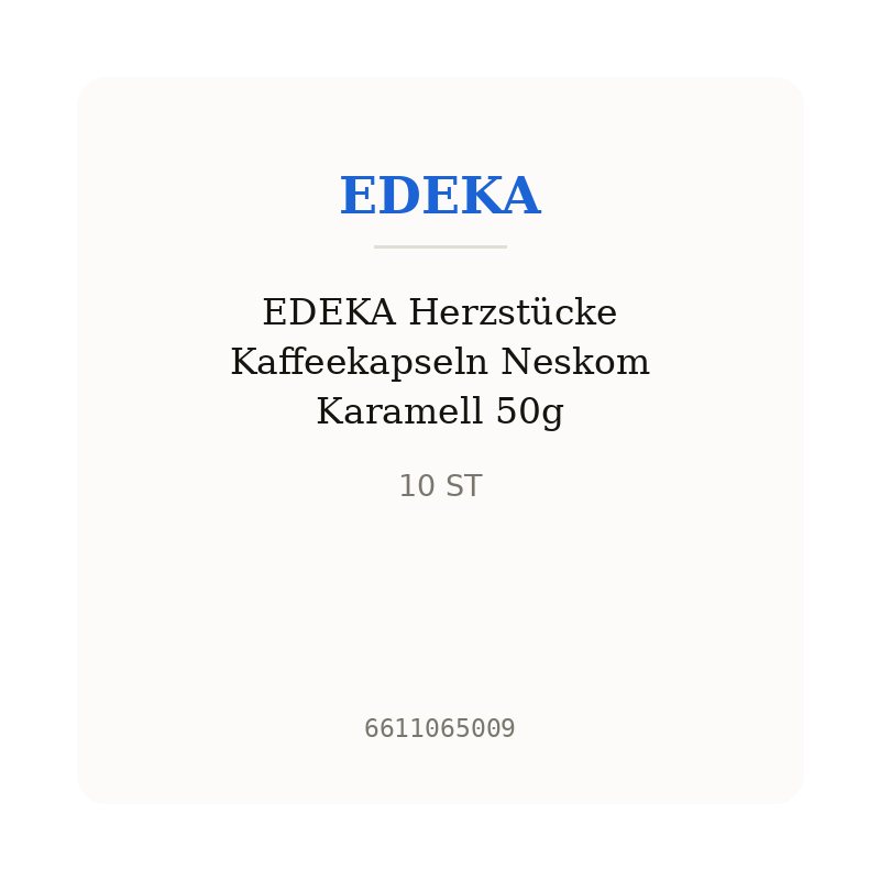 EDEKA Herzstücke Kaffeekapseln Neskom Karamell 50g