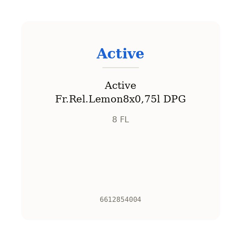Active Fr.Rel.Lemon8x0,75l DPG
