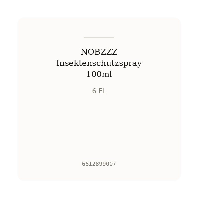 NOBZZZ Insektenschutzspray 100ml