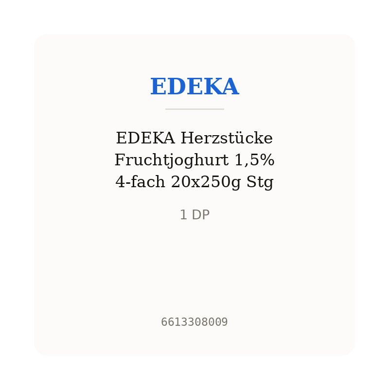 EDEKA Herzstücke Fruchtjoghurt 1,5% 4-fach 20x250g Stg