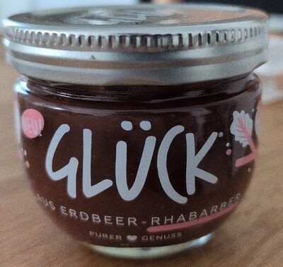 Glück Fruchtaufstrich Erdbeer-Rhabarber 230g