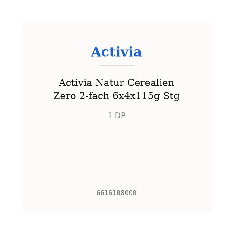 Activia Natur Cerealien Zero 2-fach 6x4x115g Stg