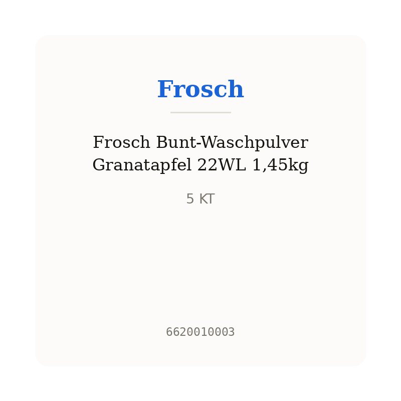Frosch Bunt-Waschpulver Granatapfel 22WL 1,45kg