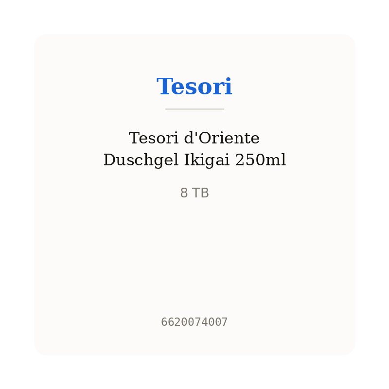 Tesori d'Oriente Duschgel Ikigai 250ml