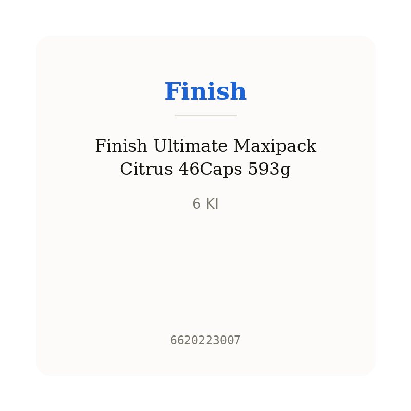 Finish Ultimate Maxipack Citrus 46Caps 593g