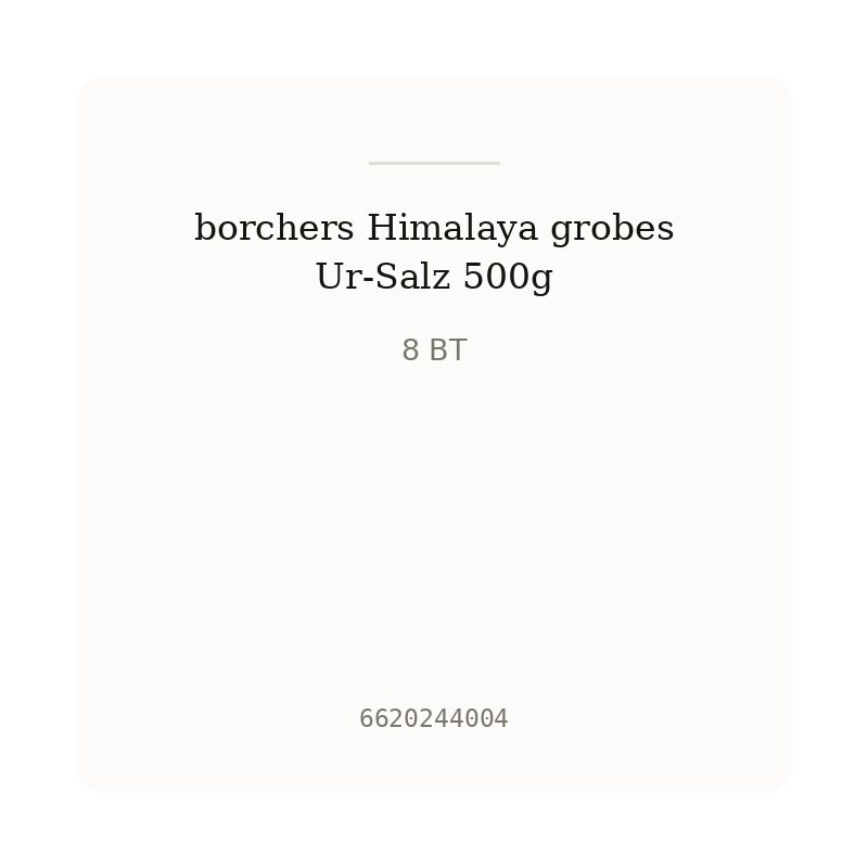 borchers Himalaya grobes Ur-Salz 500g