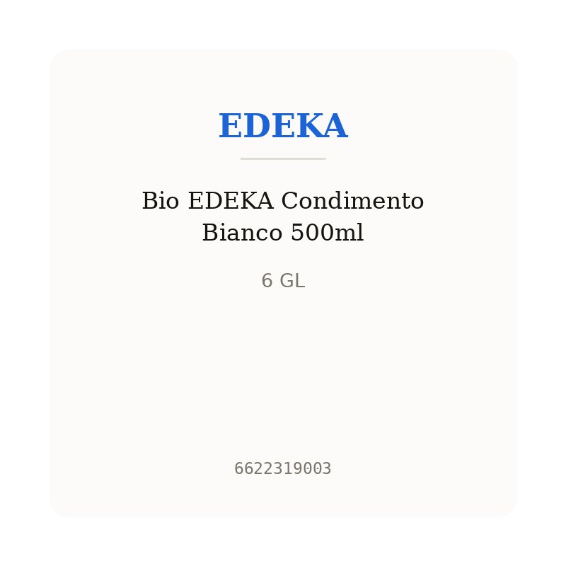 Bio EDEKA Condimento Bianco 500ml