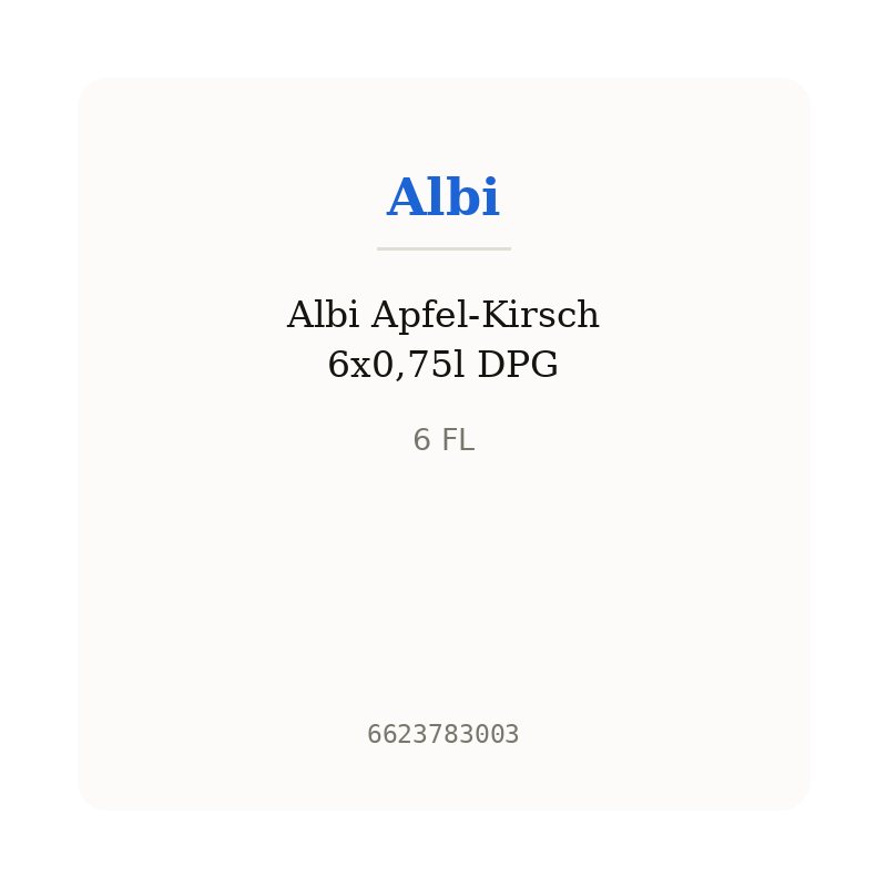 Albi Apfel-Kirsch 6x0,75l DPG