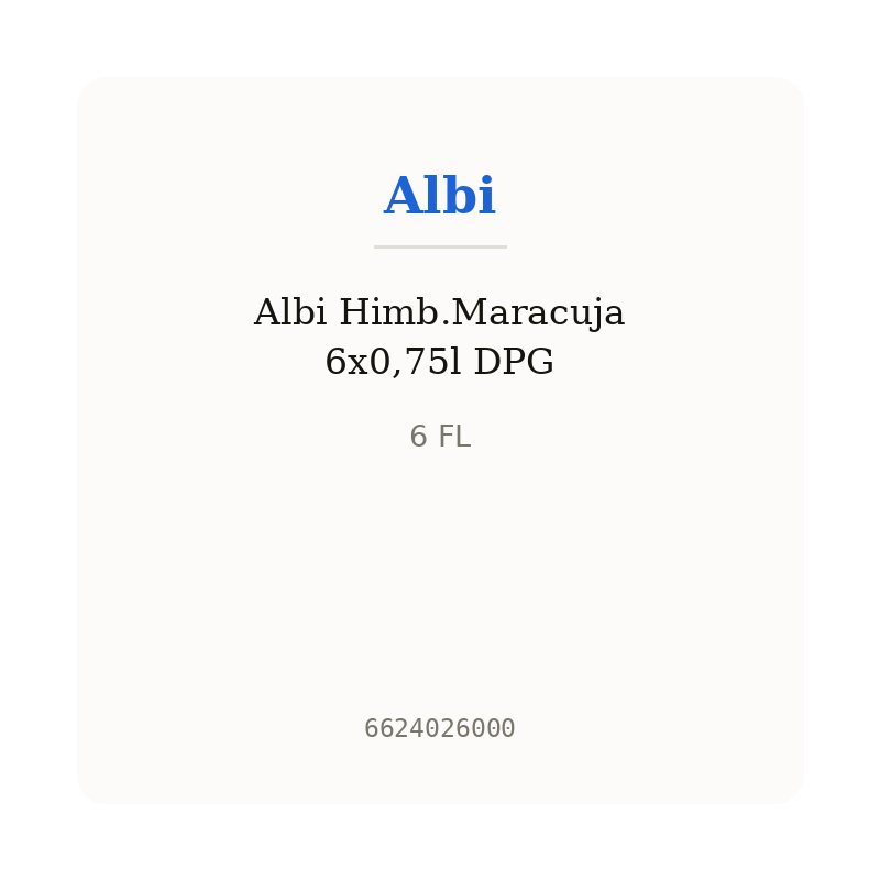 Albi Himb.Maracuja 6x0,75l DPG