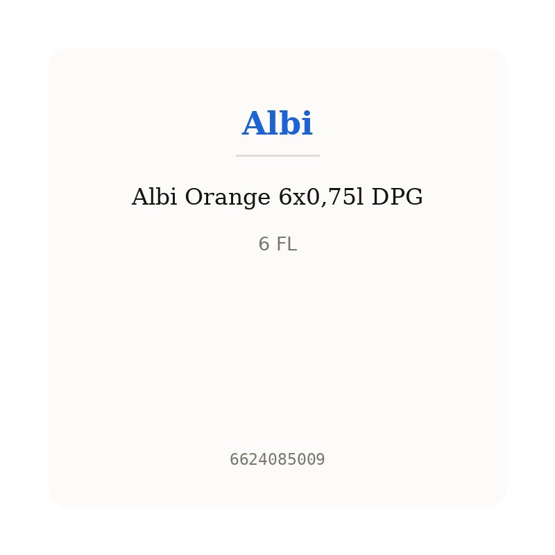 Albi Orange 6x0,75l DPG