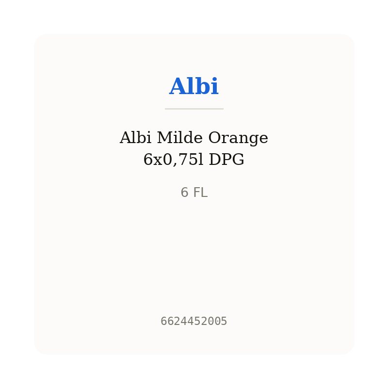 Albi Milde Orange 6x0,75l DPG