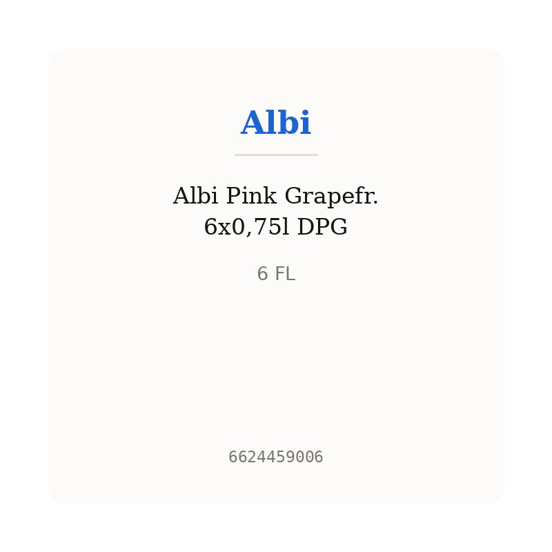 Albi Pink Grapefr. 6x0,75l DPG
