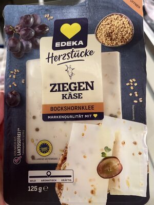 EDEKA Herzstücke Ziegenkäse Bockshornklee Scheiben 50% 125g VLOG