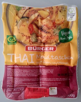 Bürger Thai-Maultaschen mit Curry und Mango 300g