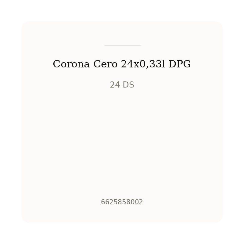 Corona Cero 24x0,33l DPG