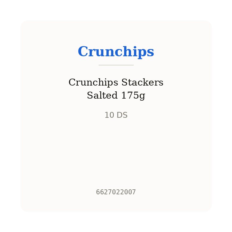 Crunchips Stackers Salted 175g
