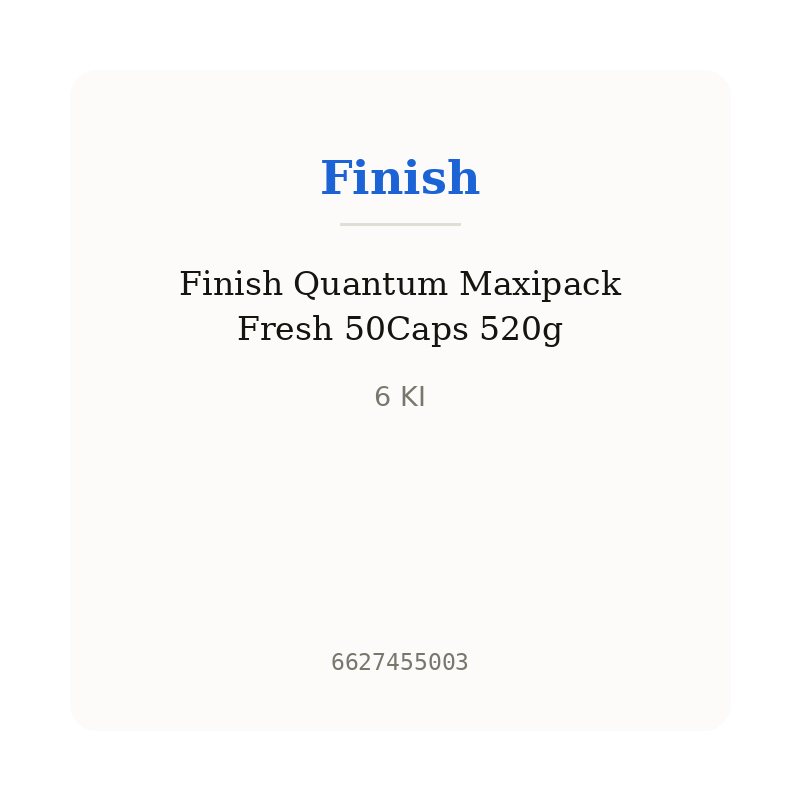 Finish Quantum Maxipack Fresh 50Caps 520g