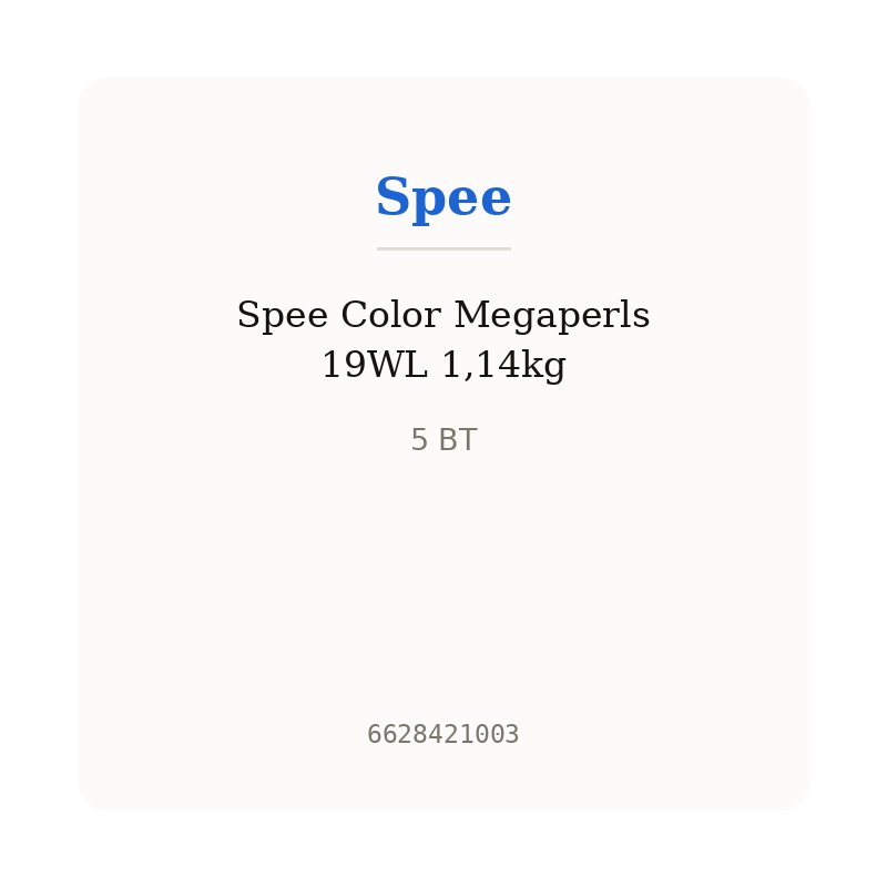 Spee Color Megaperls 19WL 1,14kg