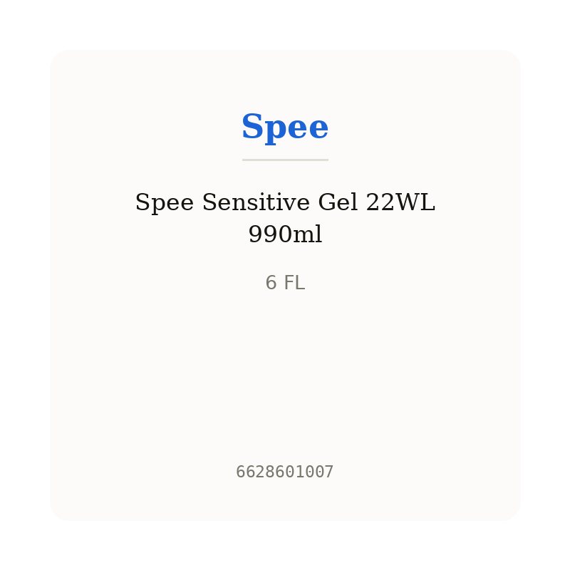 Spee Sensitive Gel 22WL 990ml