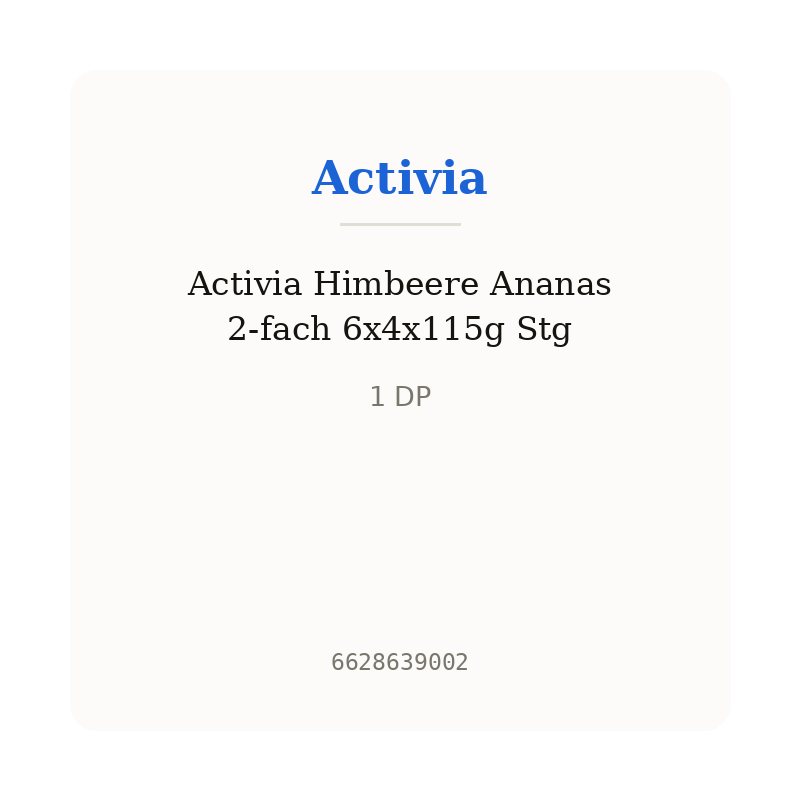 Activia Himbeere Ananas 2-fach 6x4x115g Stg