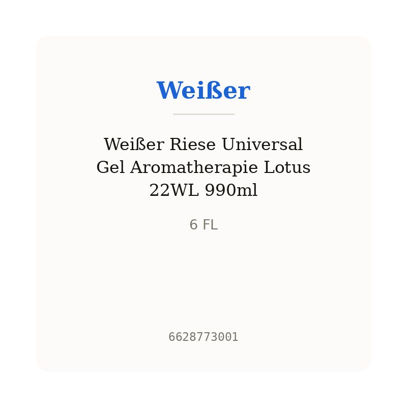 Weißer Riese Universal Gel Aromatherapie Lotus 22WL 990ml
