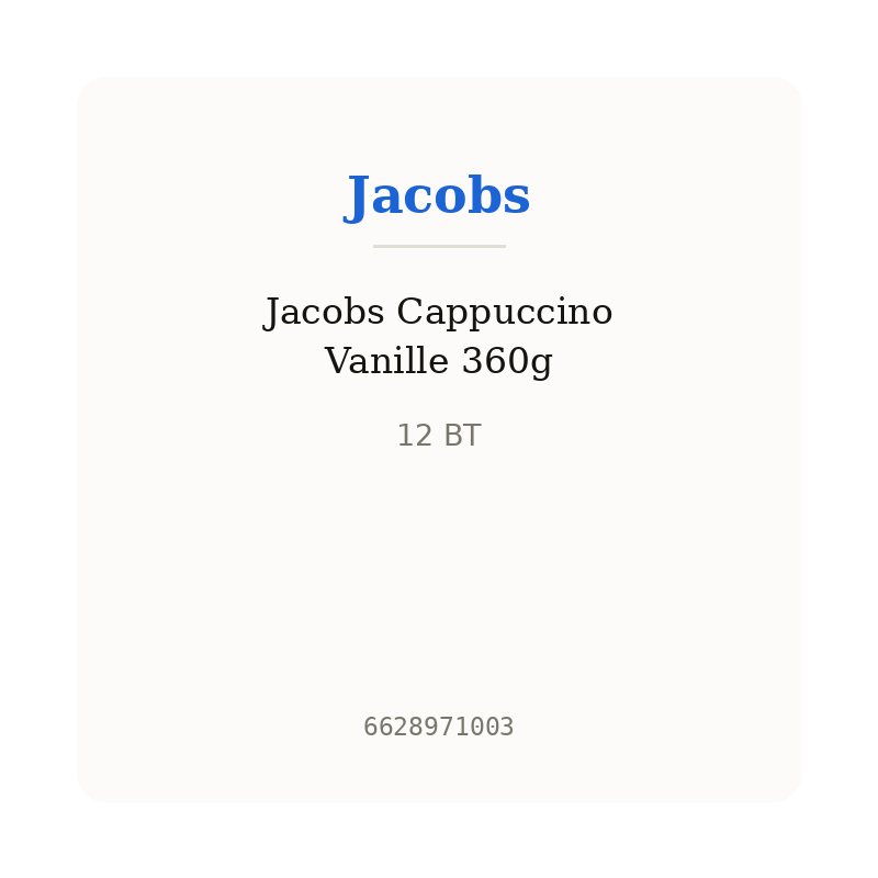 Jacobs Cappuccino Vanille 360g