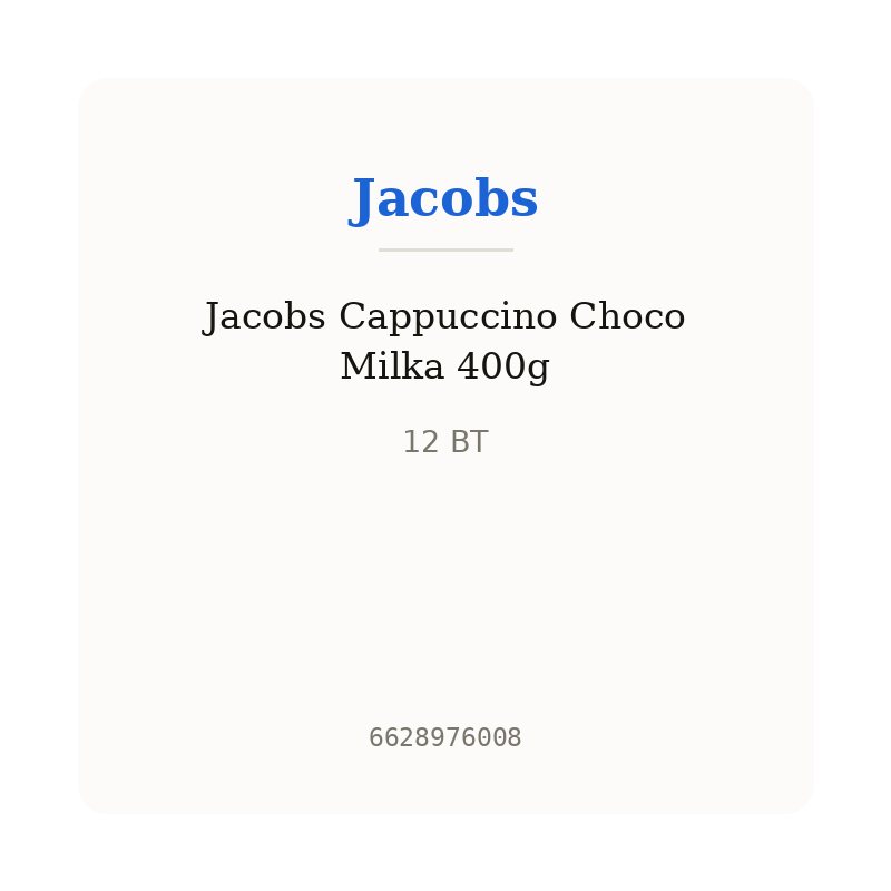 Jacobs Cappuccino Choco Milka 400g