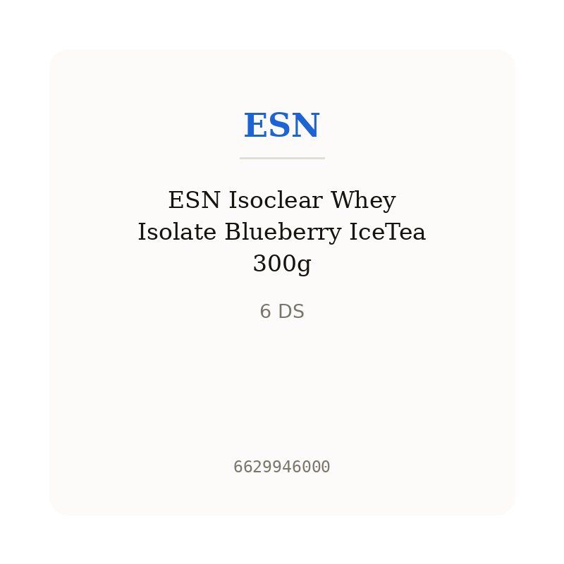 ESN Isoclear Whey Isolate Blueberry IceTea 300g