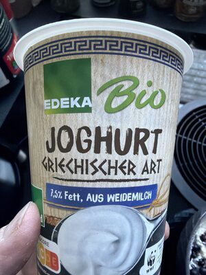 Bio EDEKA Weidemilch Joghurt griechische Art 7,5% 400g