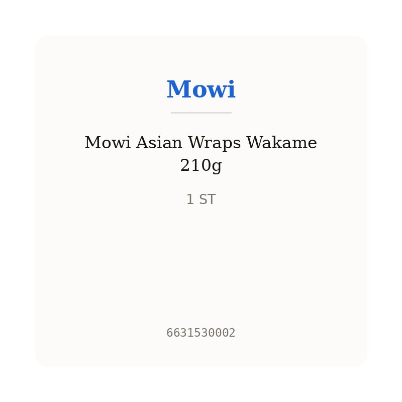 Mowi Asian Wraps Wakame 210g