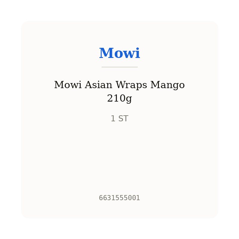 Mowi Asian Wraps Mango 210g
