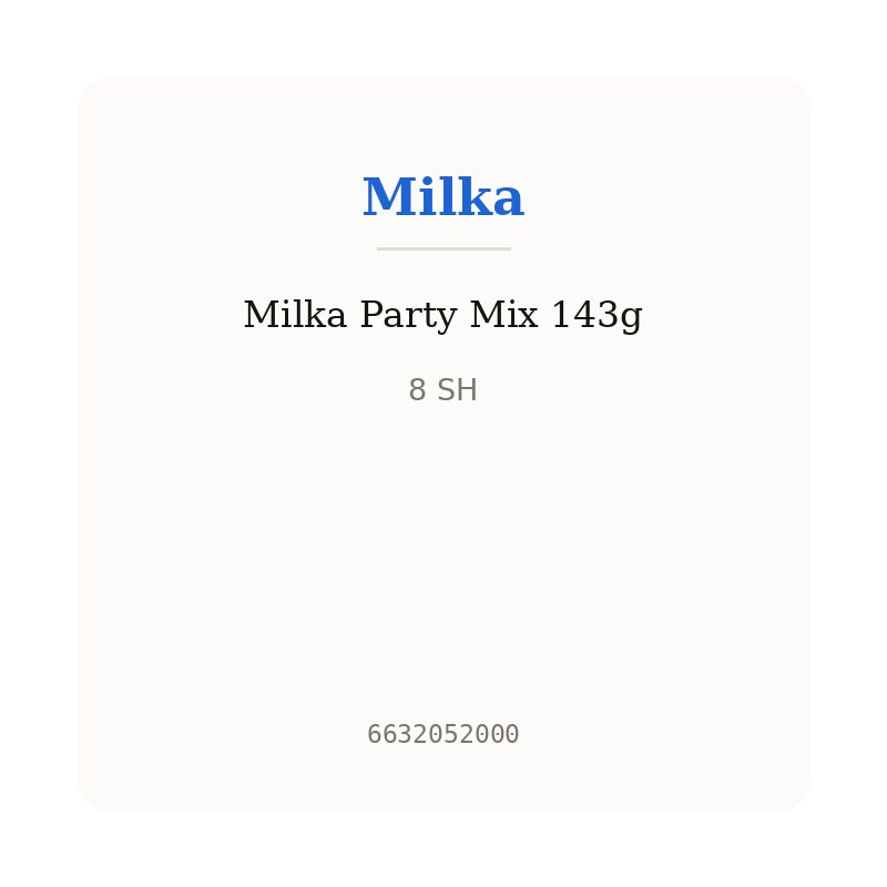 Milka Party Mix 143g