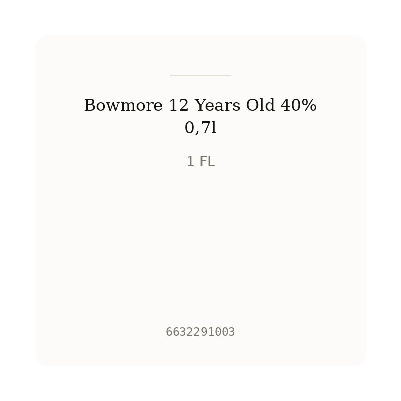 Bowmore 12 Years Old 40% 0,7l