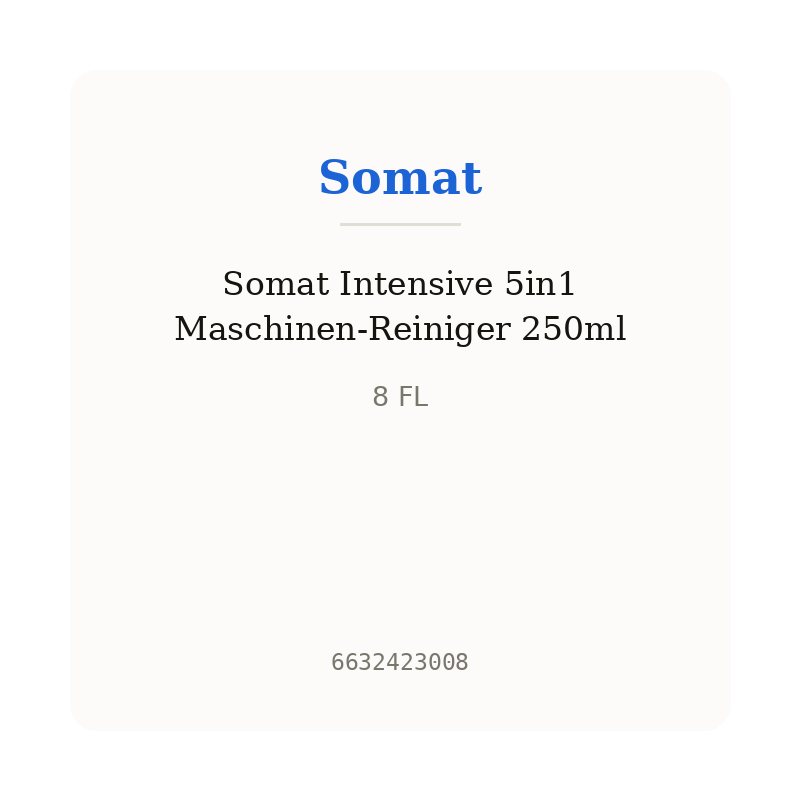 Somat Intensive 5in1 Maschinen-Reiniger 250ml