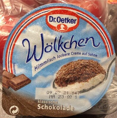 Dr.Oetker Wölkchen Schokolade 125g