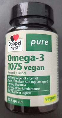 Doppelherz Pure Omega-3 Vegan 80Kapseln 61,2g
