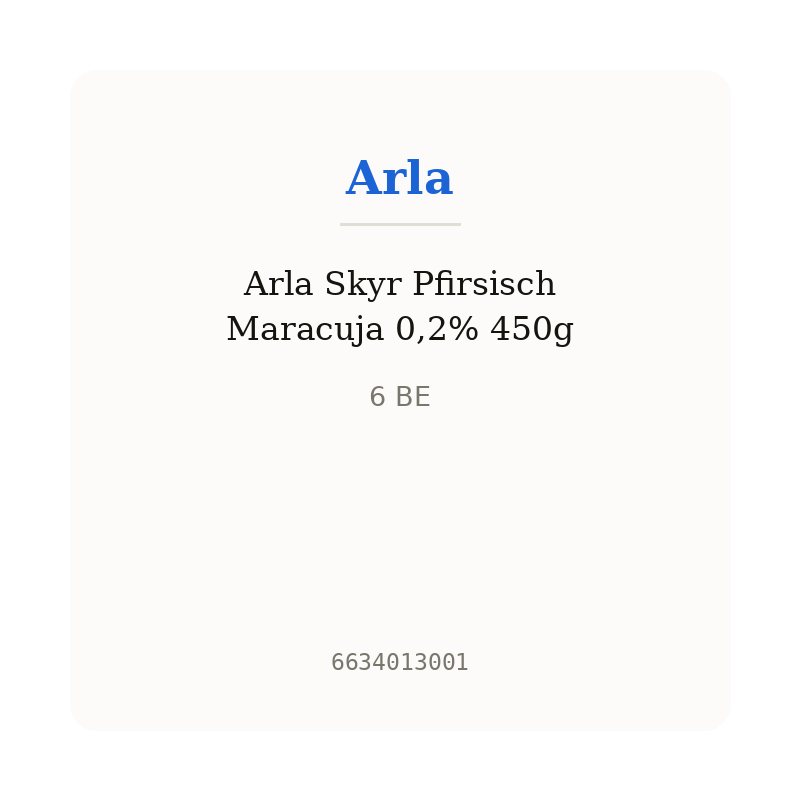 Arla Skyr Pfirsisch Maracuja 0,2% 450g