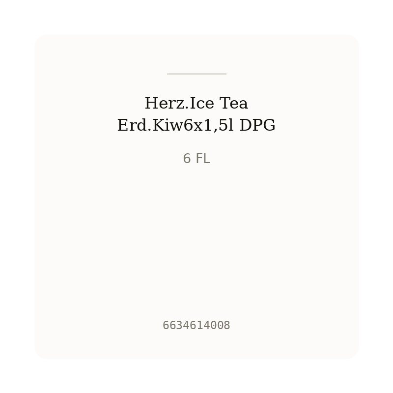 Herz.Ice Tea Erd.Kiw6x1,5l DPG