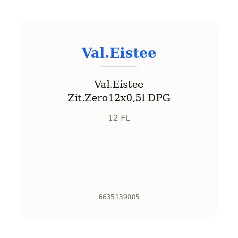 Val.Eistee Zit.Zero12x0,5l DPG