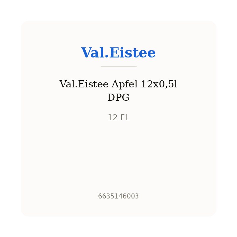 Val.Eistee Apfel 12x0,5l DPG