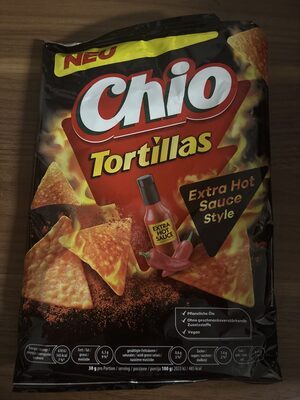 Chio Tortillas Extra Hot Sauce Style 110g