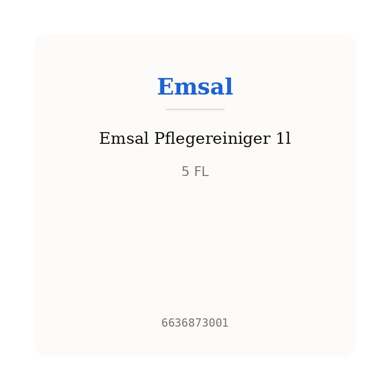 Emsal Pflegereiniger 1l