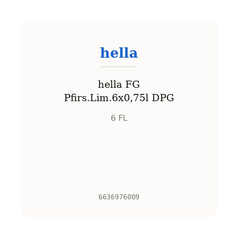 hella FG Pfirs.Lim.6x0,75l DPG