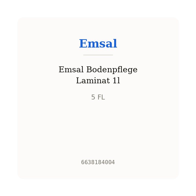 Emsal Bodenpflege Laminat 1l