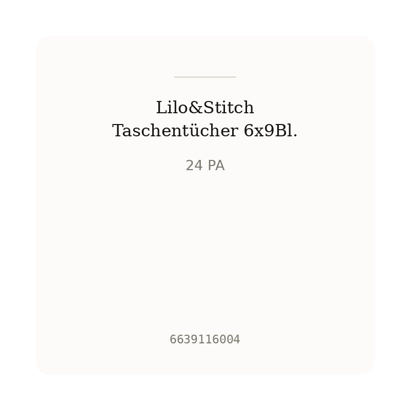 Lilo&Stitch Taschentücher 6x9Bl.