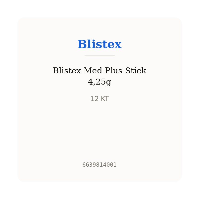 Blistex Med Plus Stick 4,25g