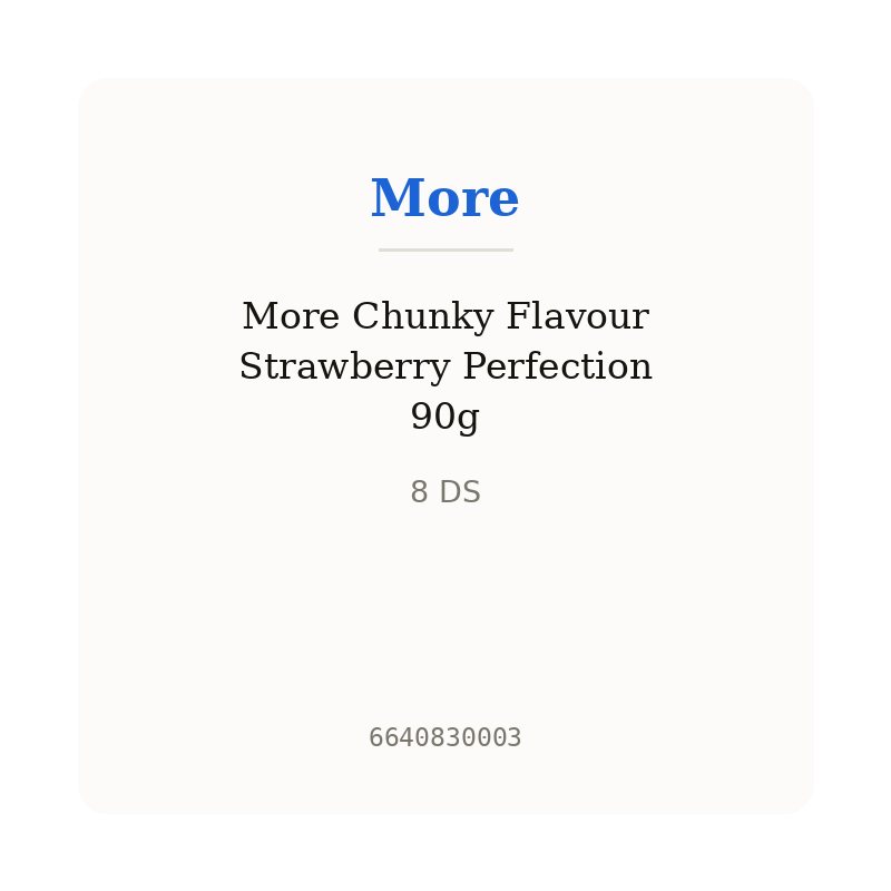 More Chunky Flavour Strawberry Perfection 90g